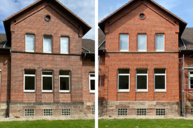 Haussanierung (vorher und nachher)