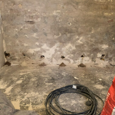 Abdichtung bei aufsteigender Feuchtigkeit